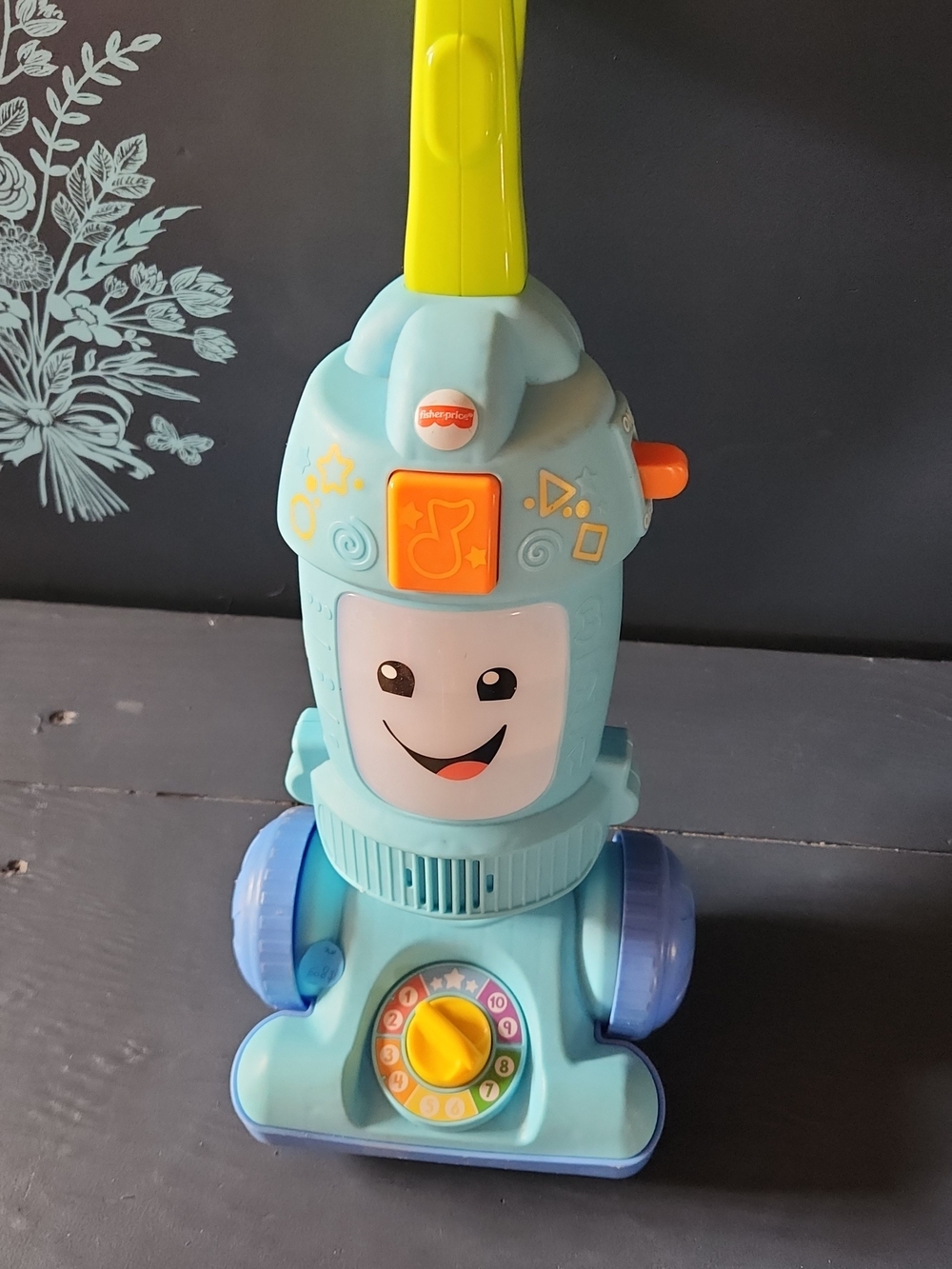 Fisher-Price Light Blue Vacuum with Interactive Play